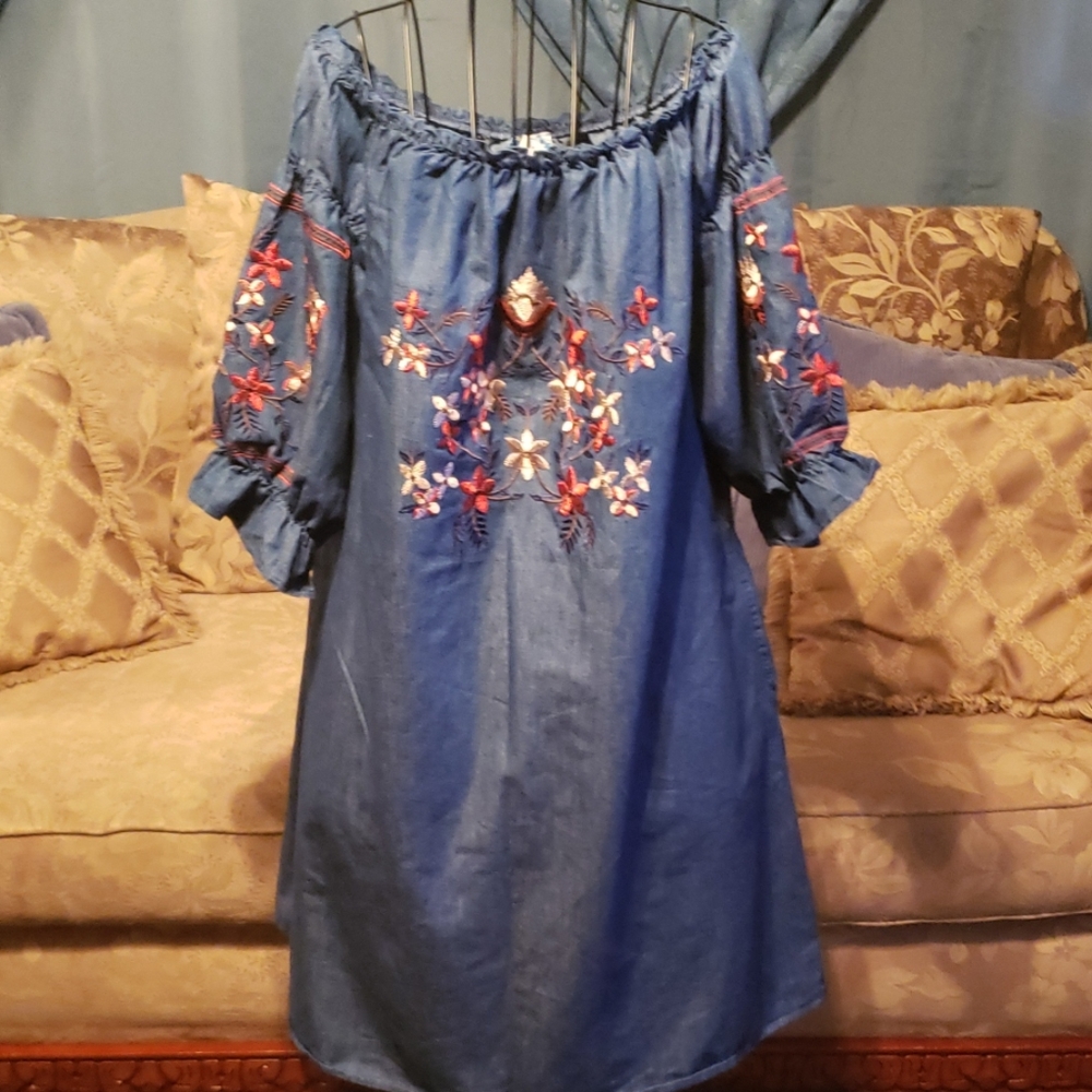Denim dress